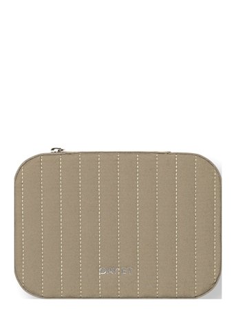 Day Q Velvet Stripe Zip Box Beige DAY ET