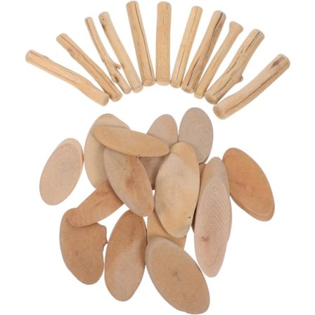 Træhåndværksartikler Sæt Drivtømmer Dekorative Pinde Hårdttræspinde