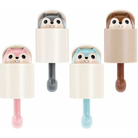 TRIP självhäftande krokar Barnkrokar Handdukshållare självhäftande djurväggkrokar Dekorativa klistermärkeskrokar för klänning Rock Handduk Nycklar 
