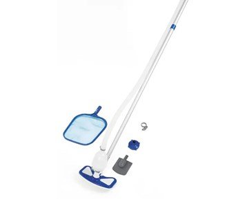 Bestway Flowclear AquaClean Pool Cleaning Kit - Städkit för pooler med lättviktsdammsugare & ytvattenhåv