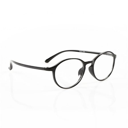 Sorte Ovale Læsebriller Styrke 3.0 Briller sort