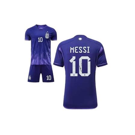 22-23 Argentina Three Stars Messi No.10 Fodboldtrøje T-shirt 160