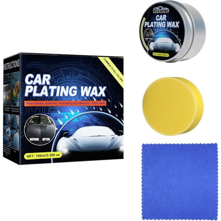 Bilshampoo Crystal Plating Set, Bilpleievoks Hard Glossy Carnauba Voksbelegg Pleie