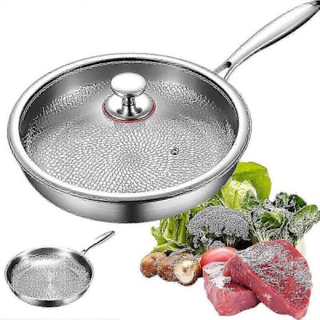 Titaani Pannu Pro Kansi 2025 Kestävä Naarmuuntumaton Tarttumaton Titaani Pannu Ruoanlaittoon