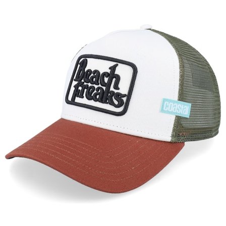 Coastal - Weiss trucker Cap - Hft Beach Freaks Brown/White/Wine A-Frame Trucker @ Hatstore