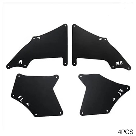 Stänkskydd för Toyota Land Cruiser Prado J120 J150 2003 - 2020 LC3 LC4 LC5 Förklädesskydd Stänkskärmar med Clips Fender Inserts~05206