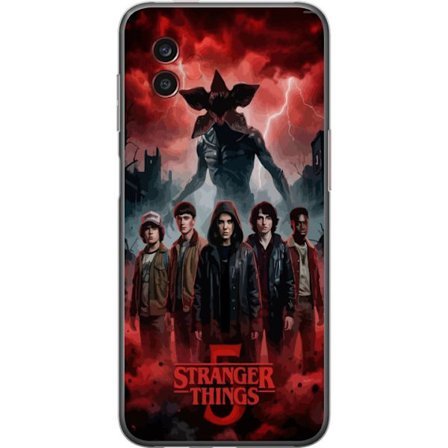 Yhteensopiva Puhelinkuori Samsung Samsung Galaxy Xcover6 Pro Pimeä Stranger Things -inspiroima fantasiakuvaus salamalla, dramaattisella taivaalla ja