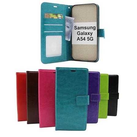 Crazy Horse Wallet Samsung Galaxy A54 5G Grön