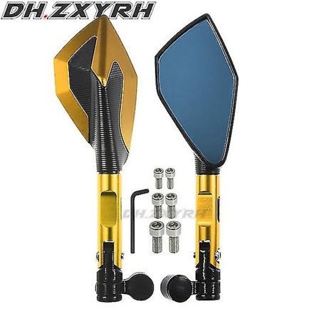 Motorcykel styr spejl bakspejl anti-blænding spejl til Yamaha Mt-09 Mt09 Mt 09 Mt 07 Mt07 Mt-07 Tracer 2014-2021 2-guld