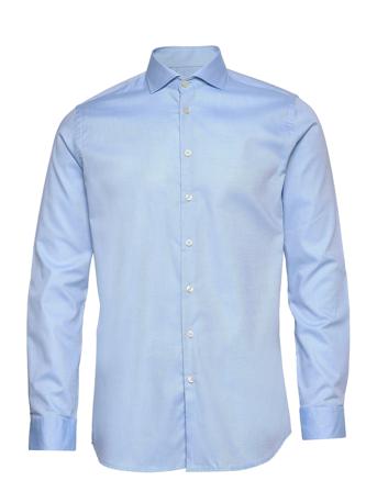 Anders B Regular L/S Shirt Blue Bertoni