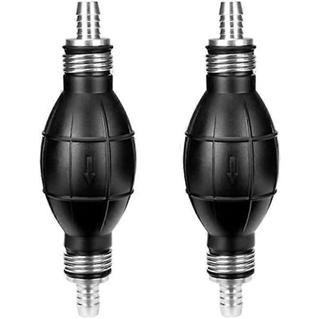 2 stk. 10 mm Primer Pære Brændstof Håndpumpe Væskeoverførsel Vand Sifon Slange Pumpe KLK