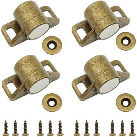 Pieces Bronze Magnetisk Lås Skabsdør Magneter Zinklegering Magnetisk Lås til Møbler, Garderobe, Skab osv.