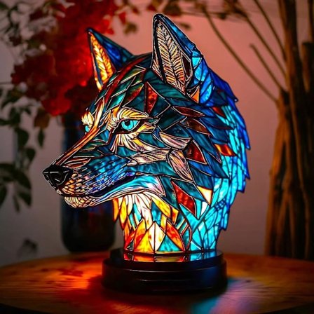 3D Vintage Dyre Bordlampe, Farvet Glas Resin Stablet Natlampe, Boheme Dyre Bordlamper Til Stue Soveværelse Indretning