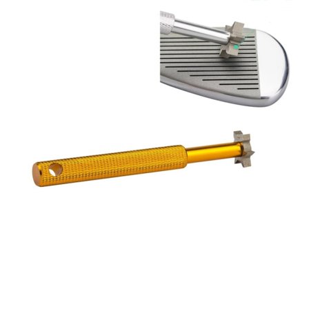 Filter 6-hoved rille slibemaskine - Golfsliber og rillerenser til alle jern, pitching sand lob gap og approach wedges og utility køller