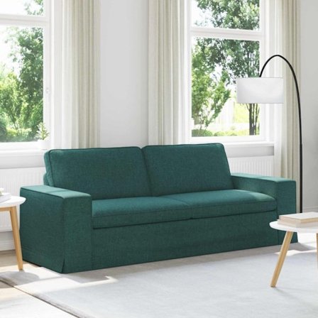 Soffa 180cm Mörkgrön Metall
