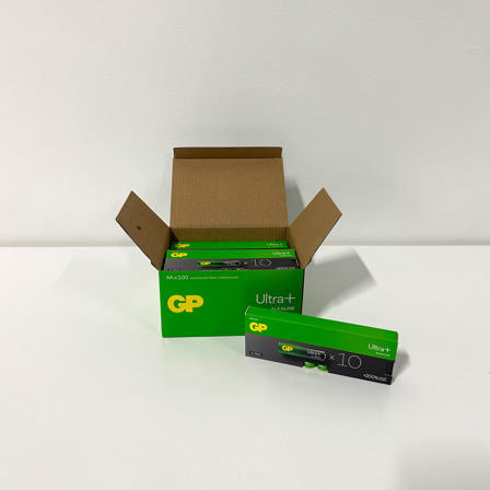 GP Batteries Ultra+ Batteri alkalisk, AA, 100-pakning, Elfordeling & strømforsyning