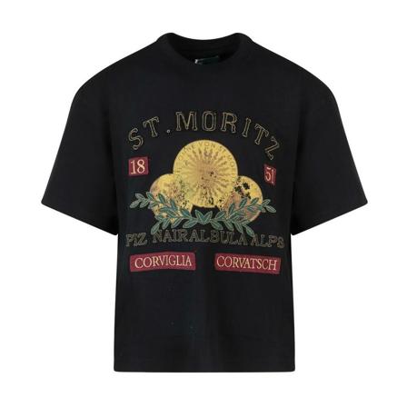 Bally, T-Shirt Zwart, Heren, Maat:L