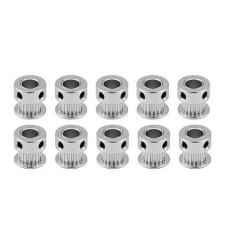 10 stk GT2 Remskive 20 Tænder 8mm boring til 6mm Bredde