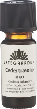 Urtegaarden Cedertræolie ØKO 10 ml., Tøj & Bolig, Duftolier, Æteriske Olier