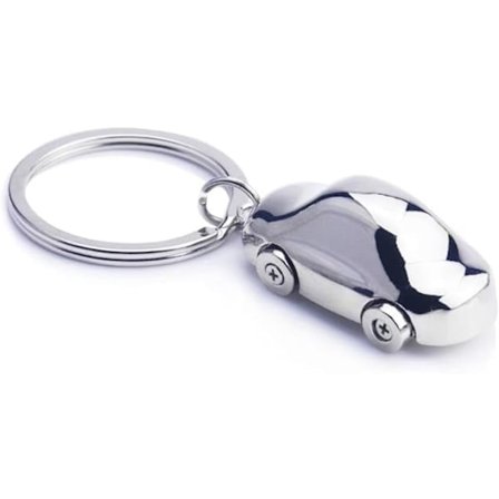 Tyylikäs Ylellinen Metallinen Avaimenperä Automalli Avaimenperä Kilpa-auto Avaimenperä Miehelle Naiselle Lahja, Hopea.