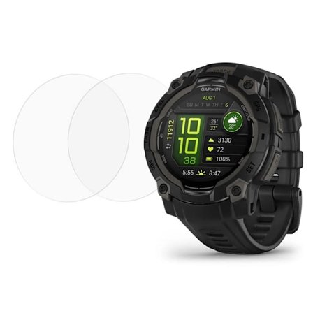 2-pak Garmin Instinct 3 50mm Watch skærmbeskytter Klar fleksibel film