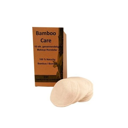 Bamboo Pro Makeup rondeller, genanvendelige 10 stk., Skincare, Renseprodukter, Rens & Vask