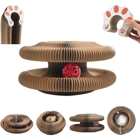 Magisk Organ Kattekløsestativ - Foldbart Magisk Kattekløsestativ m/ Bold & Klokke