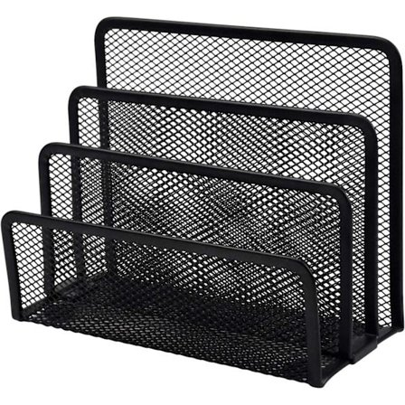 Metallisk Brevsorterare, Kataloghållare med 3 Fack