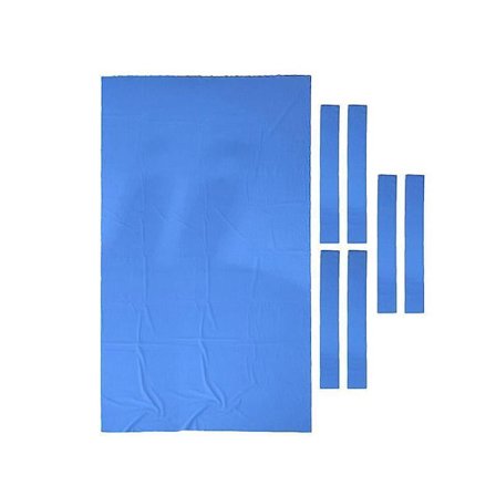 7 stk. Worsted Billiard Snooker Pool Bordduk med Filtstripe Kraftig 8FT