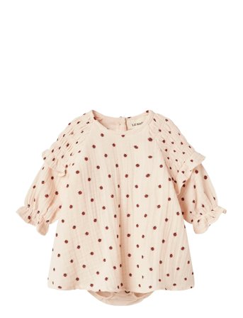 Lil'Atelier Nbflilia Ls Loose Shirt Body Lil - Pink - 80
