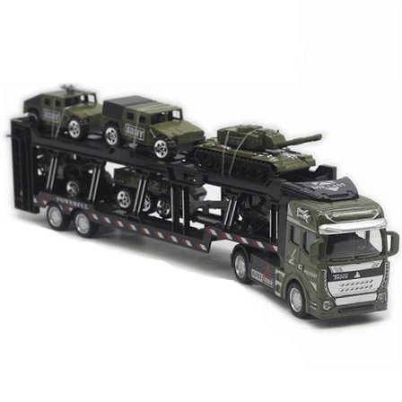 Army Lastbil Legetøj Biler til Drenge Tank Militær Lastbil Køretøj Mini Billegetøj til Børn Pige Dreng Leg [DB]