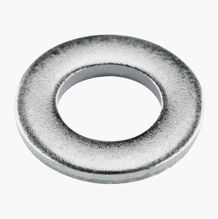 Biltema - Rund skive 6 4 x 12 mm elforsinket 100 stk.