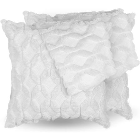 1 kpl boheemi tyylinen valkoinen tyynynpäällinen - 45 x 45cm (Täyte ei