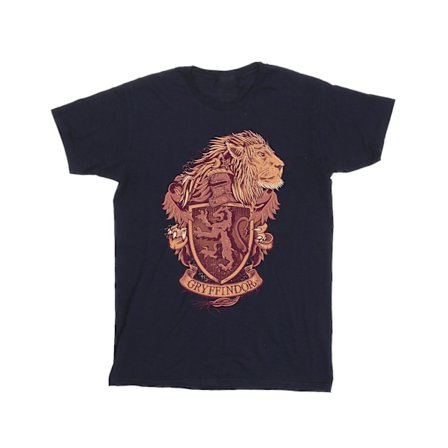 Harry Potter T-shirt för flickor Gryffindor Sketch Crest Bomull 7-8 år