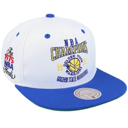 Mitchell & Ness - White snapback Gorra - Golden State Warriors Champ Series White/Blue Snapback @ Hatstore