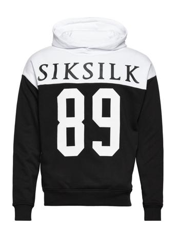 Retro 89 Print Over D Hoodie Huppari Monivärinen/Kuvioitu SIKSILK