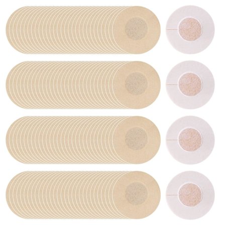 60 par brystvortedæksler, brystblade til kvinder, selvklæbende engangs runde brystvorte-klistermærker, 6 cm