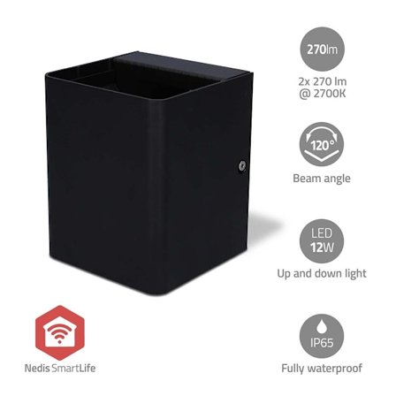 Smartlife Outdoor Light | 2 x 270 lm | Zigbee 3.0 | 12 + 4 W | Lämmin Valkoinen / RGB | 2700 K | Alumiini | Android / IOS