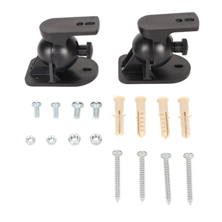 2 stk. høyttaler veggfeste plassbesparende enkel installasjon fleksibel stabil for hjemmekino