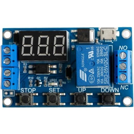 6-30V justerbar relétidsbryter syklusmodul bryterutløser forsinkelseskretskort