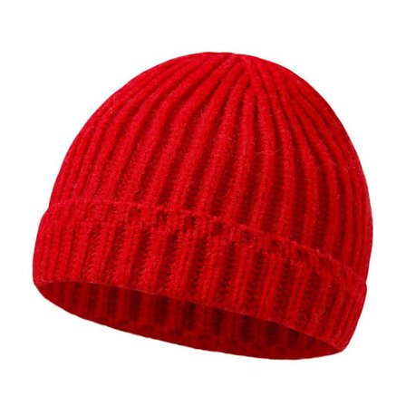 Mjuk Stickad Baby Bonnet Mössa Justerbar Varm Spädbarnsmössa Unisex Baby Vintermössor Ull Baby Mössa Bekväm Barnmössa gummipulver