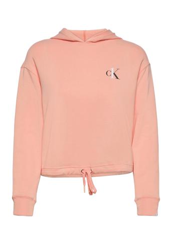 L/S Hoodie Top Lyserød Calvin Klein