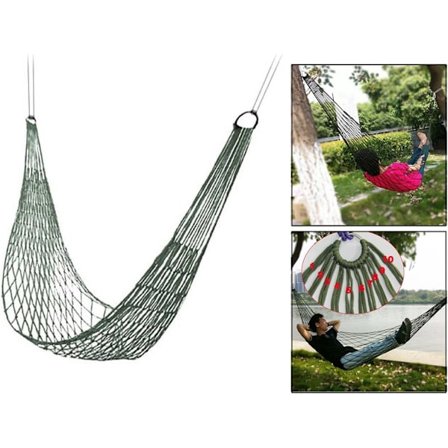 Reise Hengekøye for Camping - Komfortabel Nylon Mesh Hengekøye for