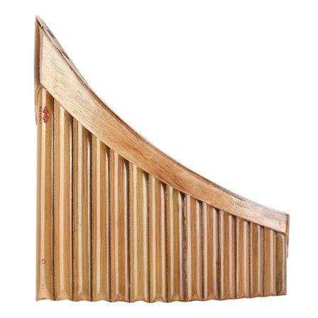 Miljövänlig G-ton panflöjt traditionellt musikinstrument med förvaringsväska