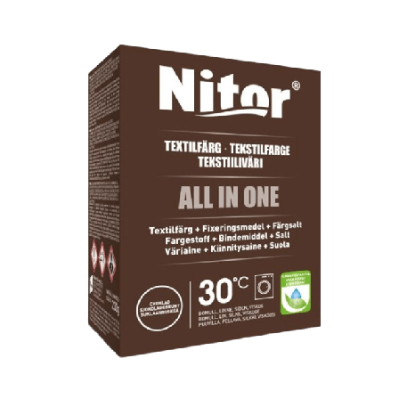 Nitor Textilfärg All in One Choklad 230 g Klädvård Brun 230G
