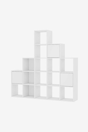 Hanah Home - Bokhylla Linnea - Vit - Bokhyllor - Från Homeroom