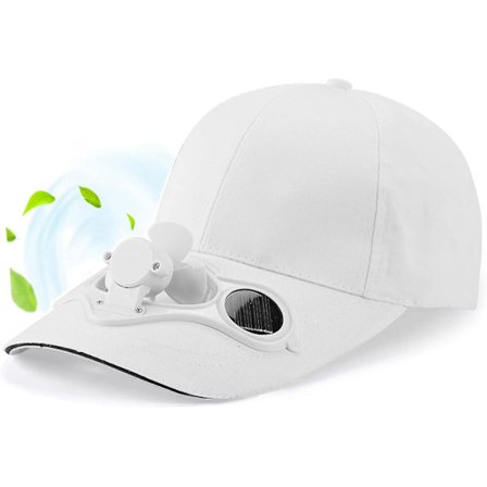 Solar Power Fläkt Cap Baseball Golf Hat Cool Your Face In Hot Sun Sommar