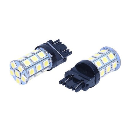 2x T25 W21/5W 3157 7443 XENON Hvit 27 5050 SMD LED PÆRE 12V lampe BIL lys