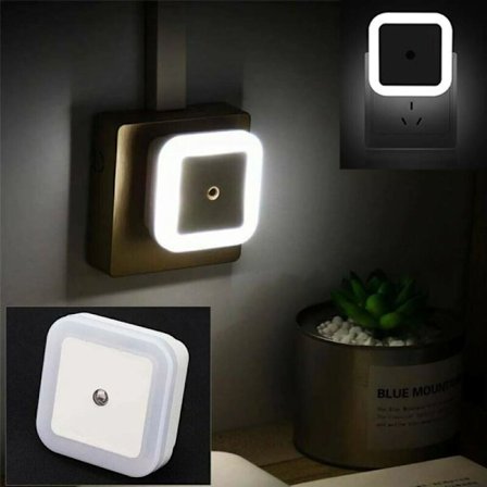 5 st LED nattljus kallvitt? Uttag barn skymningssensor uttag lampa