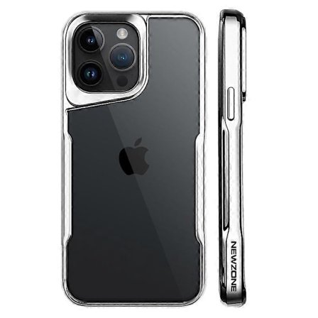 NEWZONE Skal för iPhone 15 Pro Elektropläterad TPU+Akryl Fallskydd Baksida